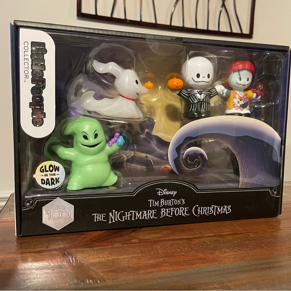 ✨ NEW✨2 Items✨Nightmare Before Christmas Little People & Golden Book - Picture 2 of 6